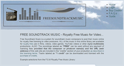 Desktop Screenshot of freesoundtrackmusic.com